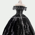 Vestido de casamento preto de alta qualidade